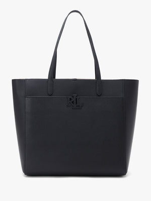 Large Cameryn Black Pebbled Leather Tote Bag