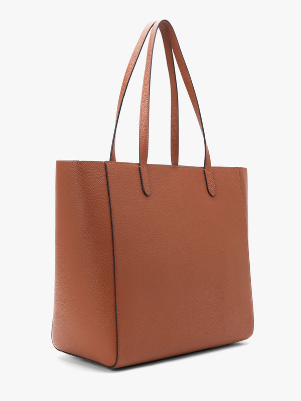 Large Cameryn Lauren Tan Pebbled Leather Tote Bag