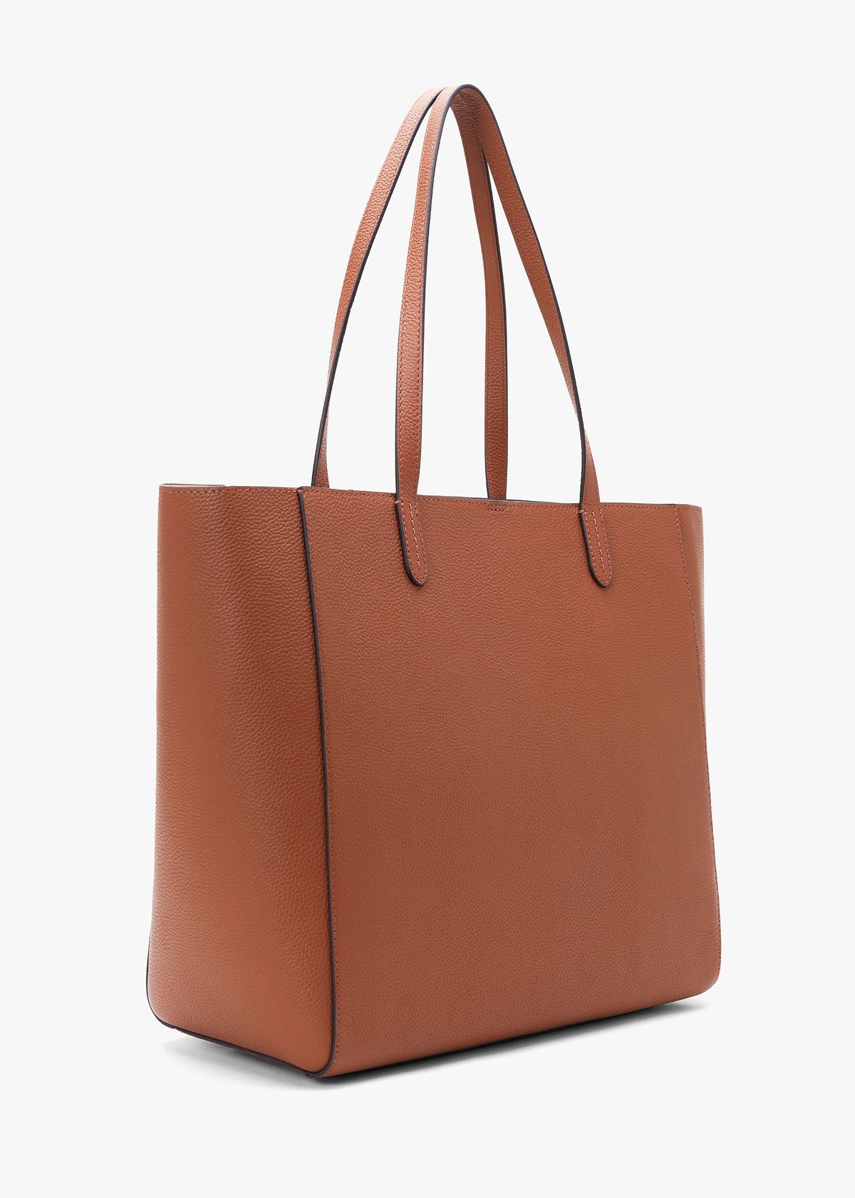 Large Cameryn Lauren Tan Pebbled Leather Tote Bag