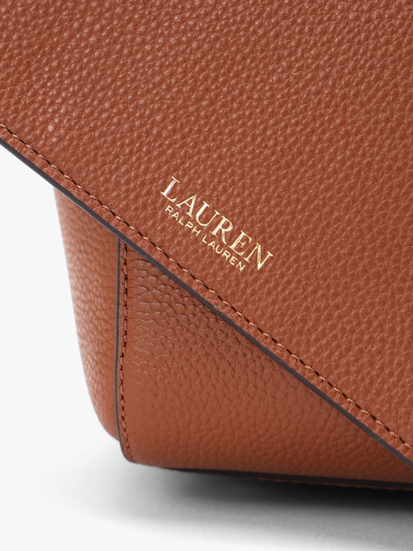 Large Cameryn Lauren Tan Pebbled Leather Tote Bag