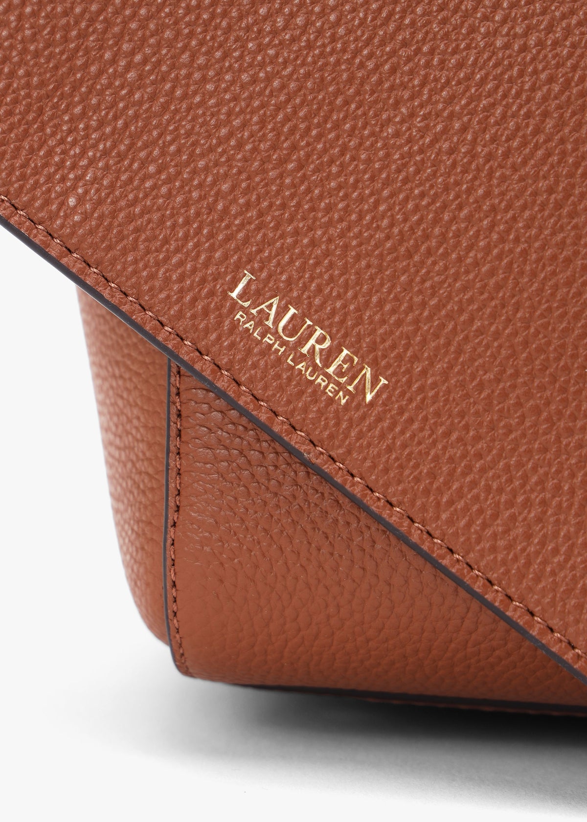 Large Cameryn Lauren Tan Pebbled Leather Tote Bag