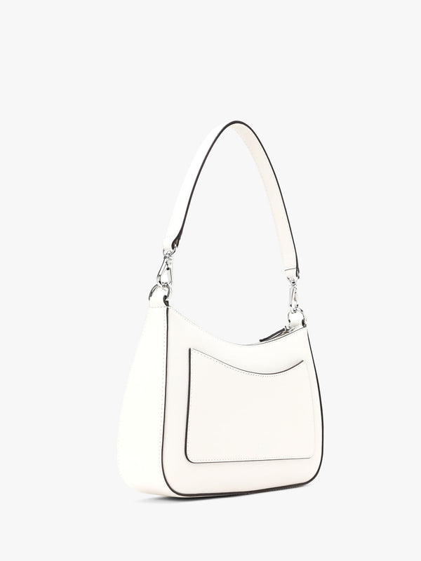 Danni 26 Soft White Leather Shoulder Bag