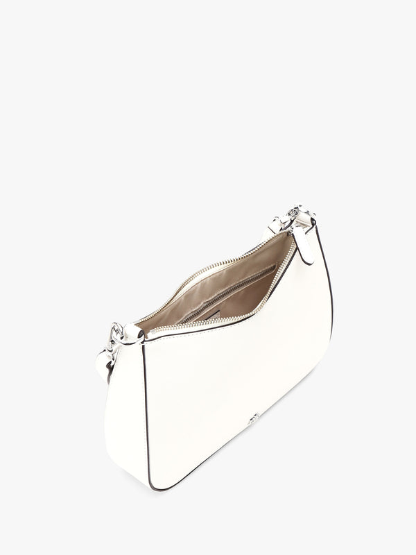 Danni 26 Soft White Leather Shoulder Bag