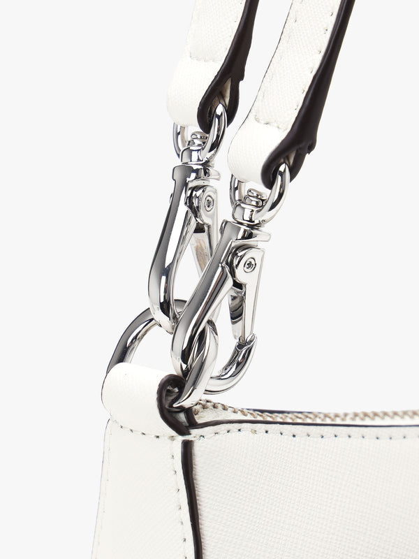 Danni 26 Soft White Leather Shoulder Bag