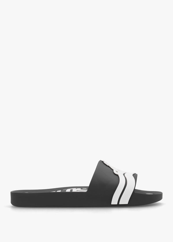 x Melissa Black Contrast Orb Beach Sliders
