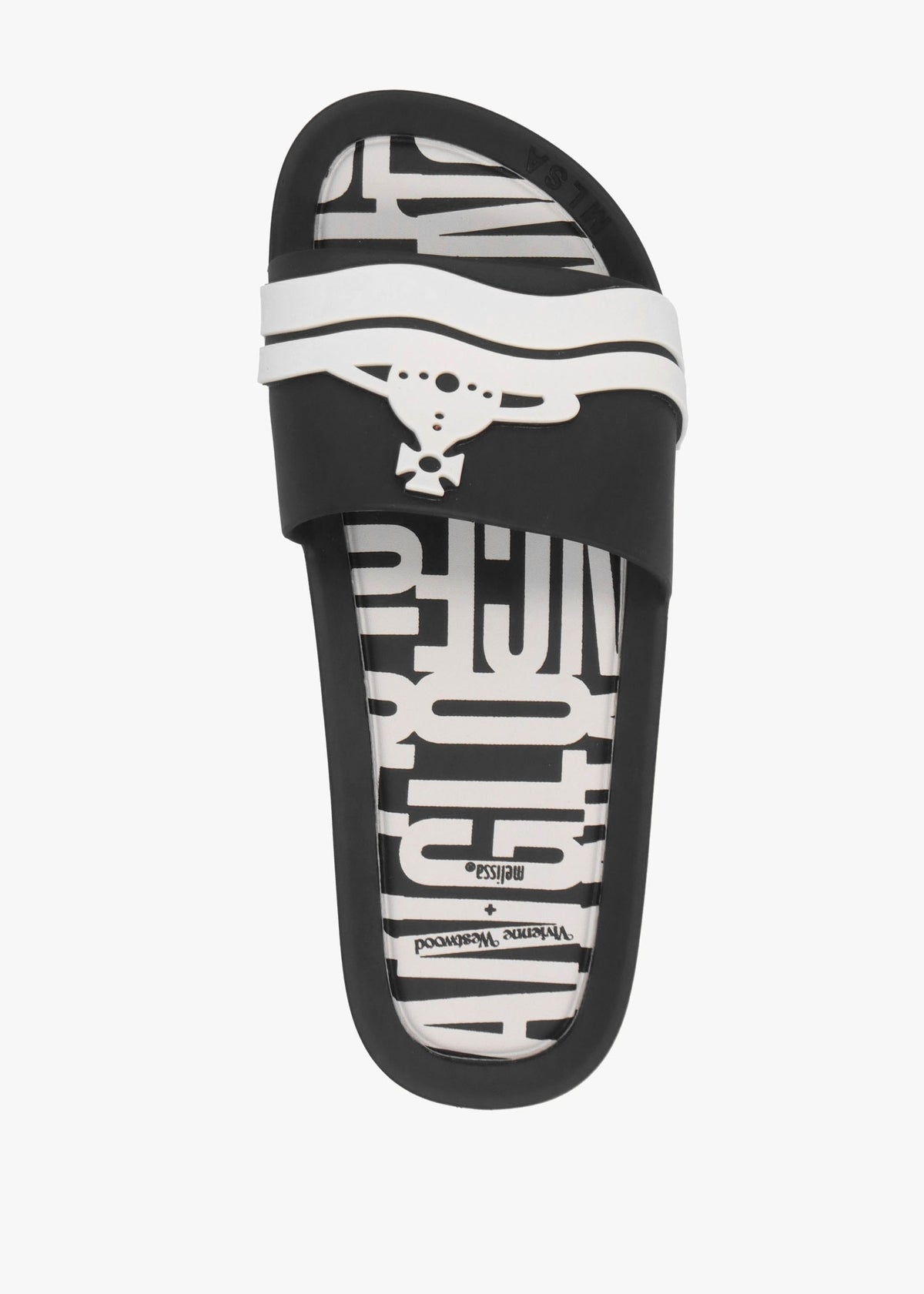 x Melissa Black Contrast Orb Beach Sliders