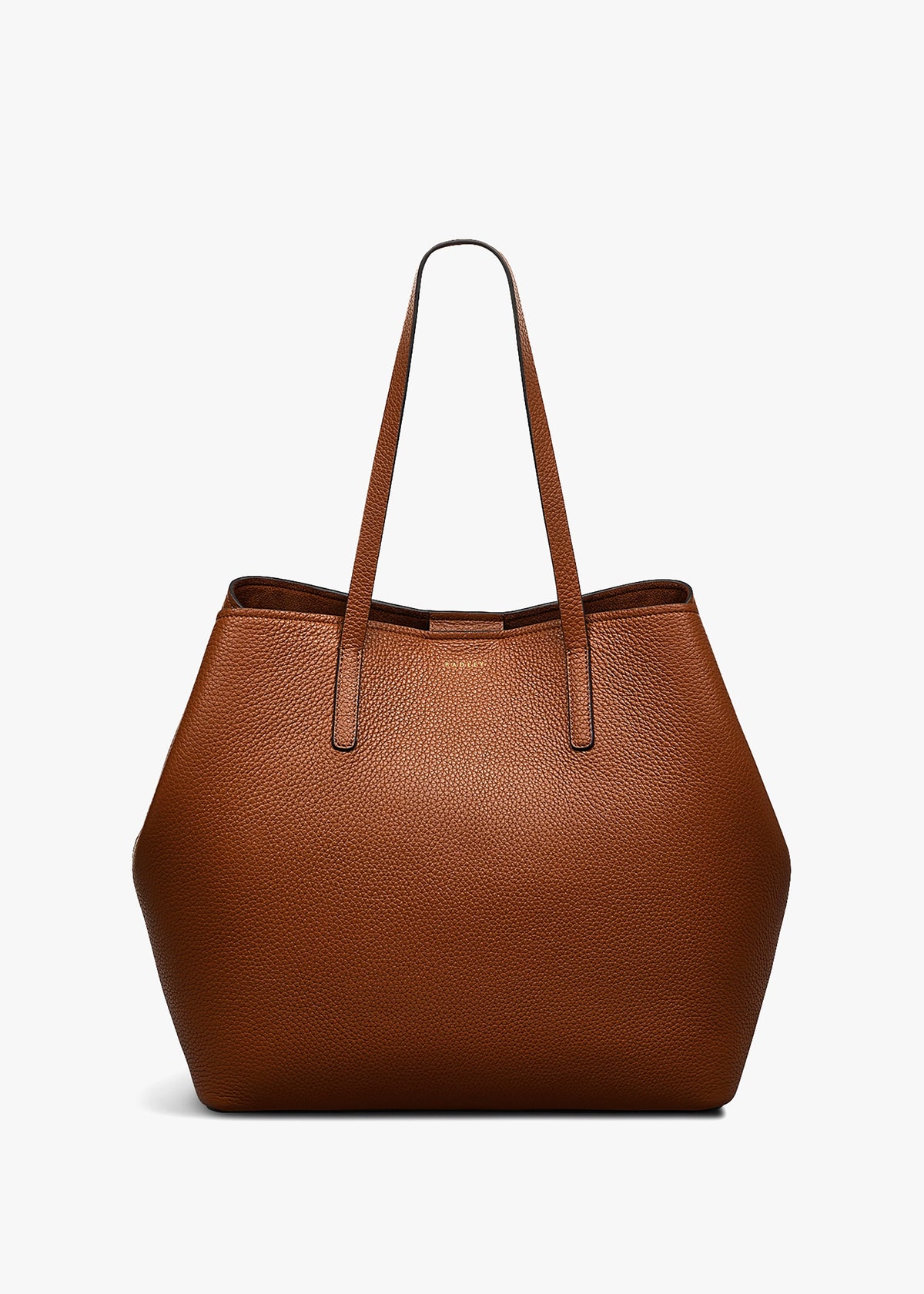 Large Dukes Place Open Top Saddle Leather Tote Bag