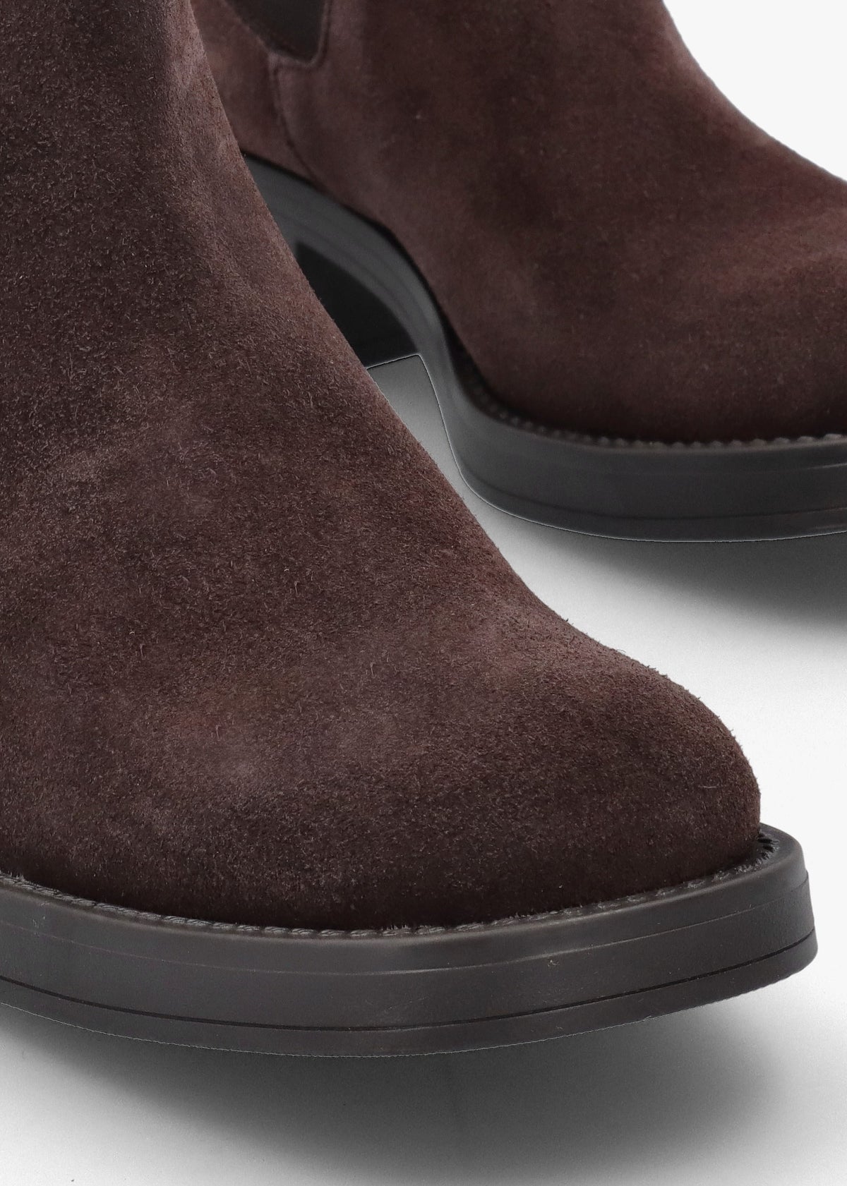 Brown Suede Block Heel Chelsea Boots