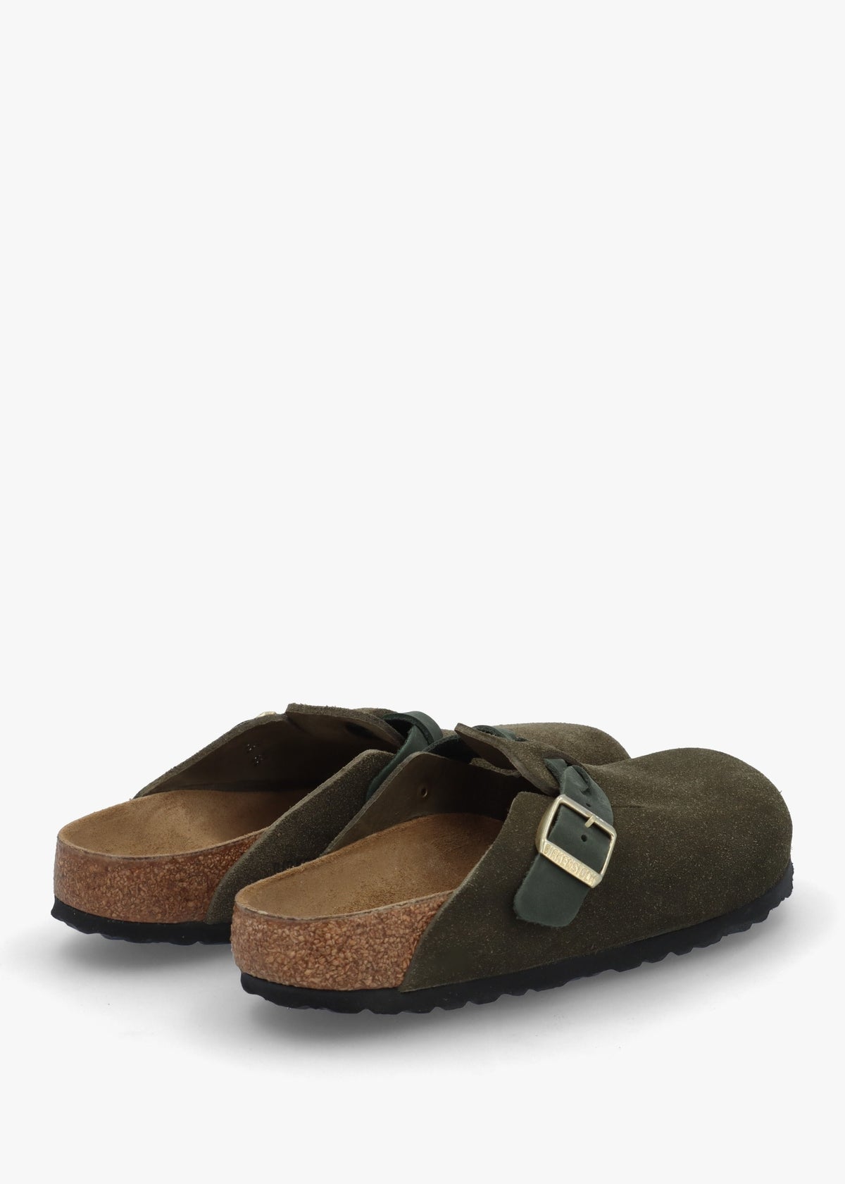 Boston Braided Thyme Suede Leather Clogs