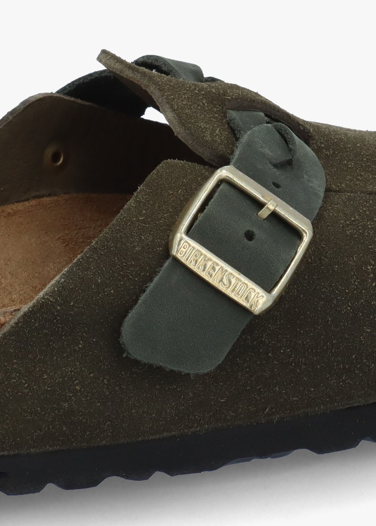 Boston Braided Thyme Suede Leather Clogs