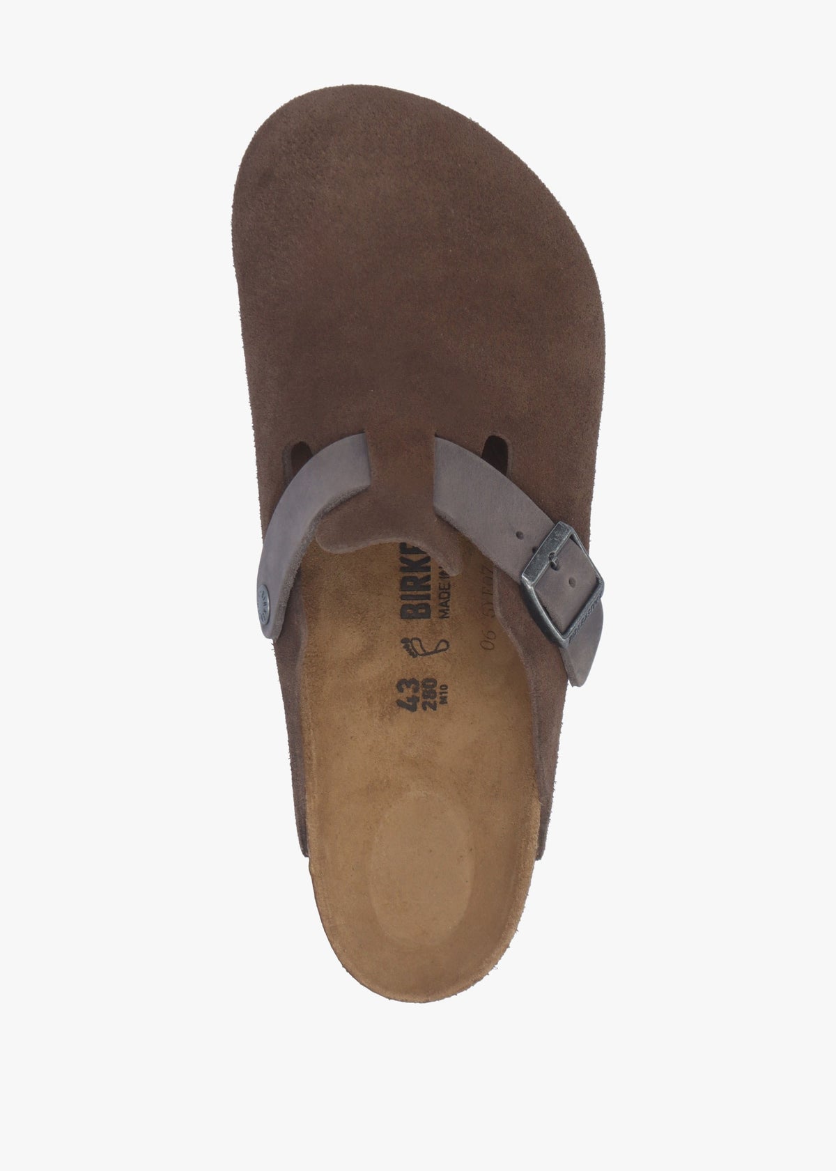 Men's Boston Concrete Gray Suede Clogs