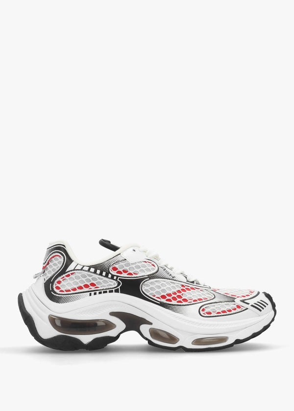 Dragon White Aura Red Chunky Runner Trainers
