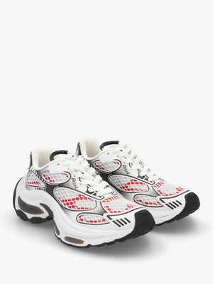 Dragon White Aura Red Chunky Runner Trainers