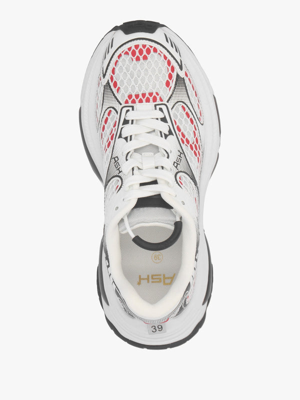 Dragon White Aura Red Chunky Runner Trainers