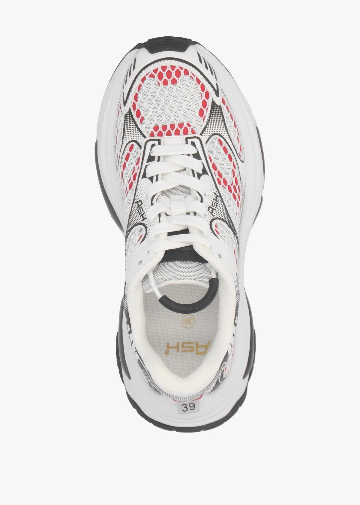 Dragon White Aura Red Chunky Runner Trainers