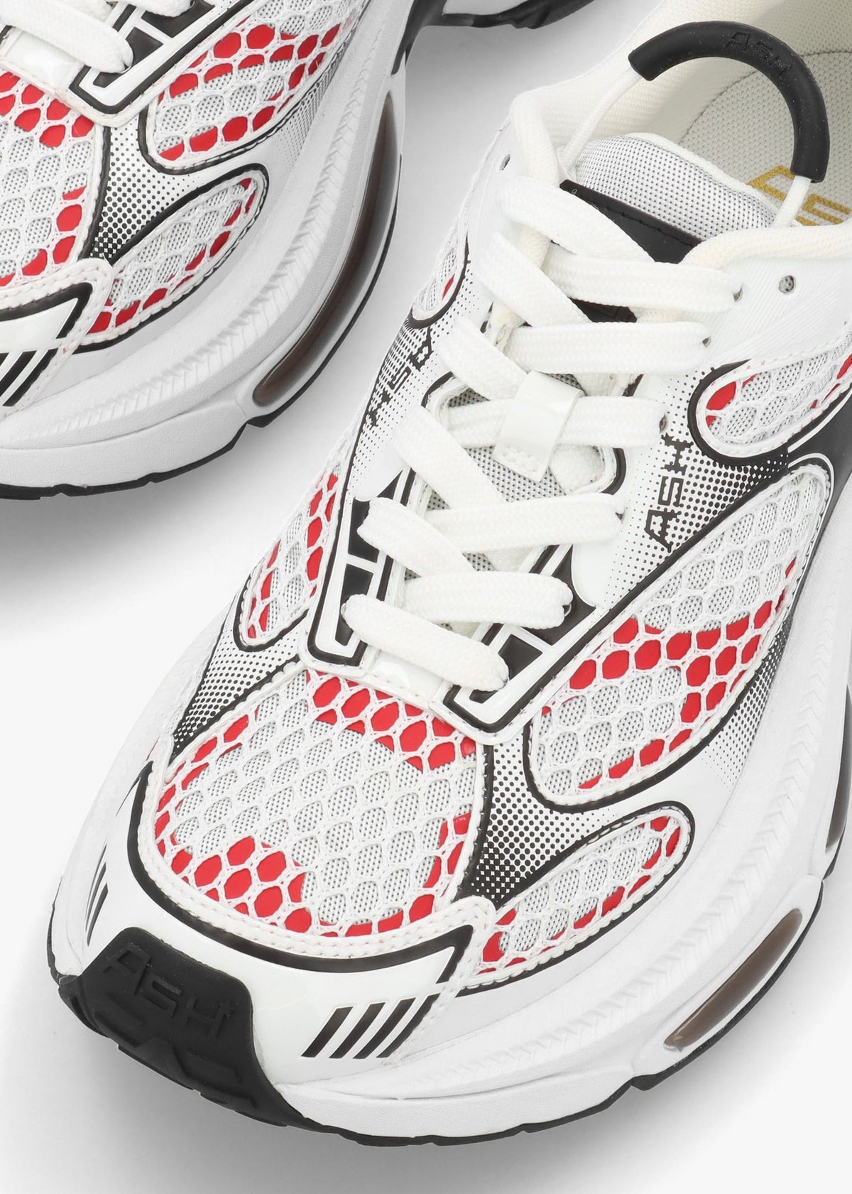 Dragon White Aura Red Chunky Runner Trainers