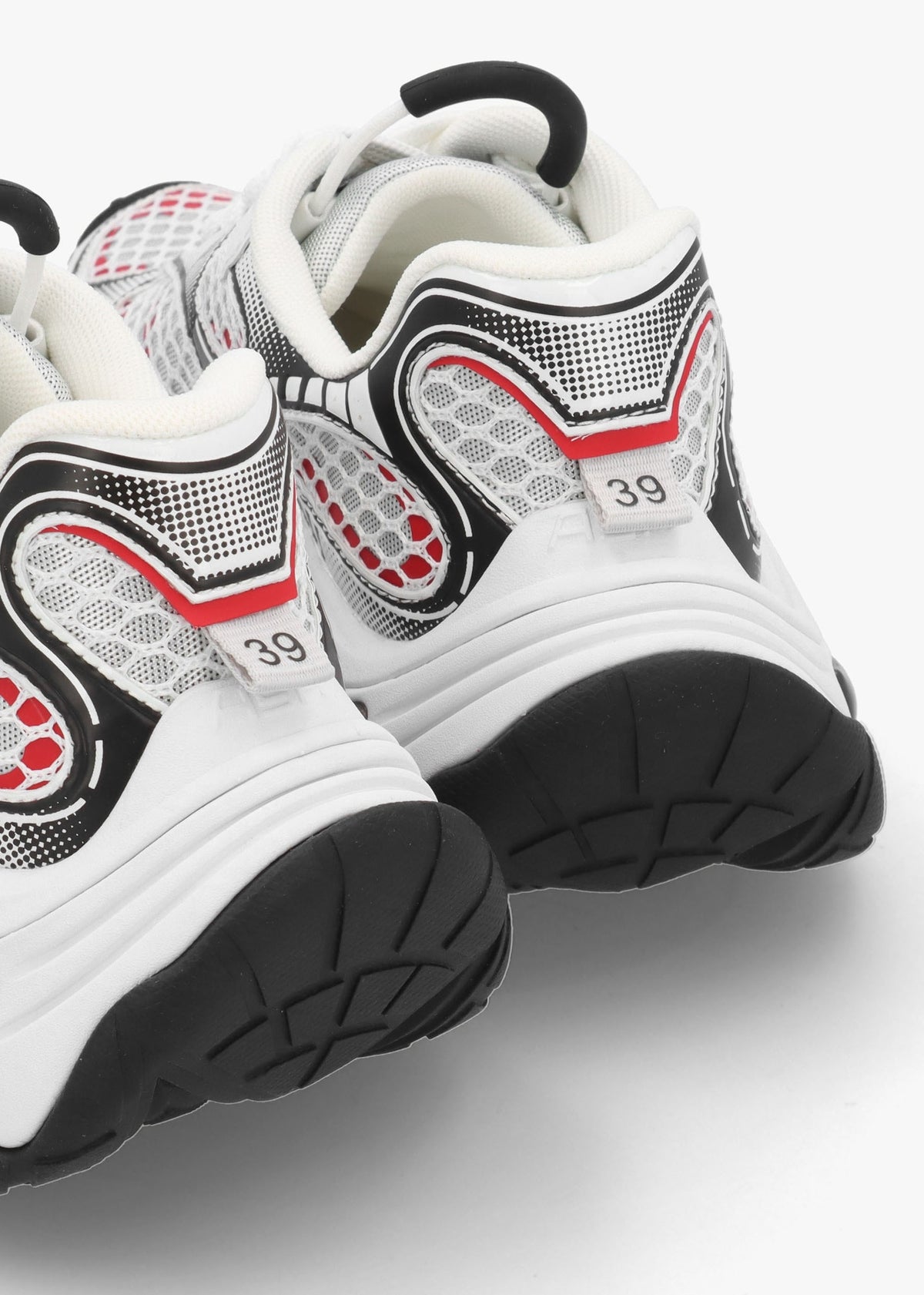 Dragon White Aura Red Chunky Runner Trainers