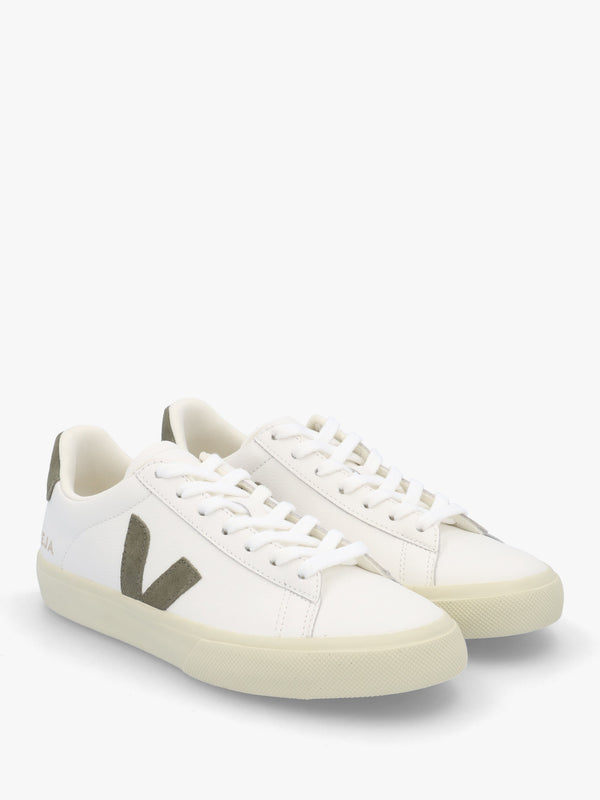 Campo Chromefree Leather Extra White Kaki Trainers