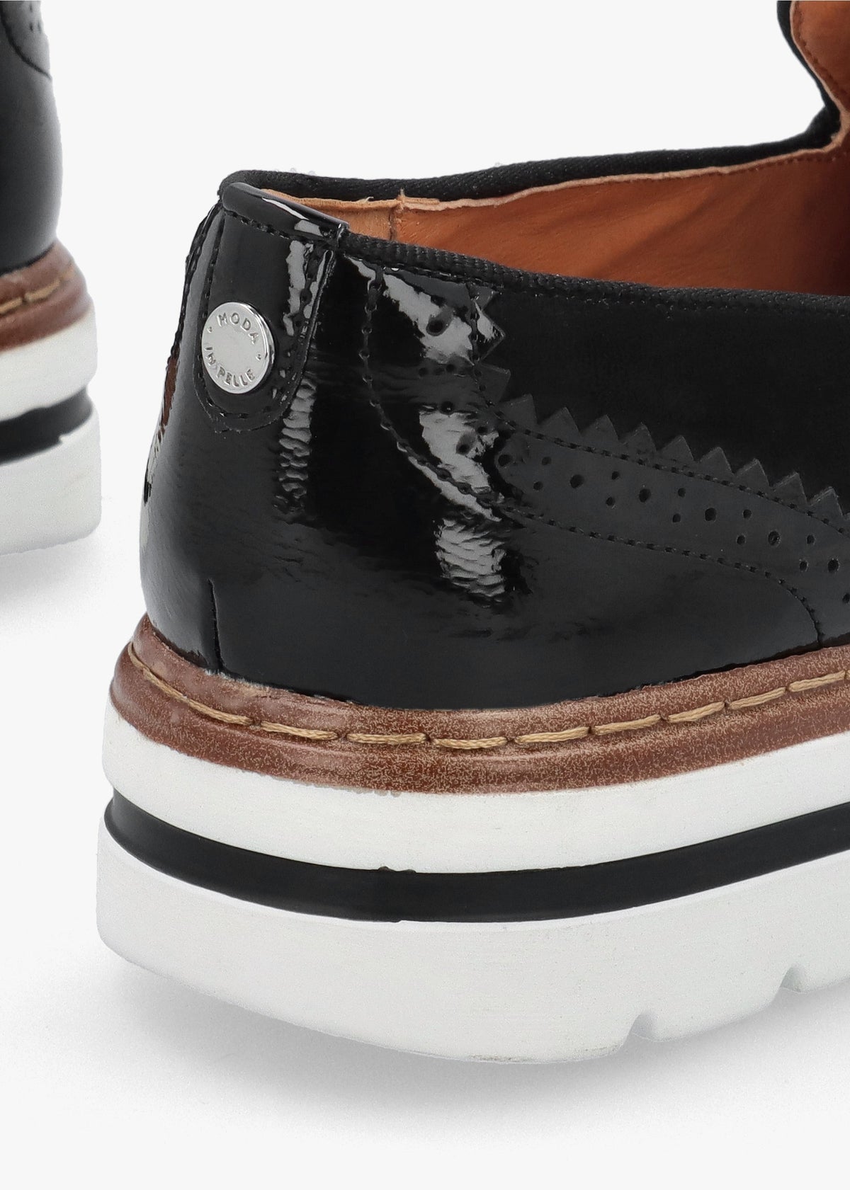 Ellee Black Patent & Suedette Tassel Loafers