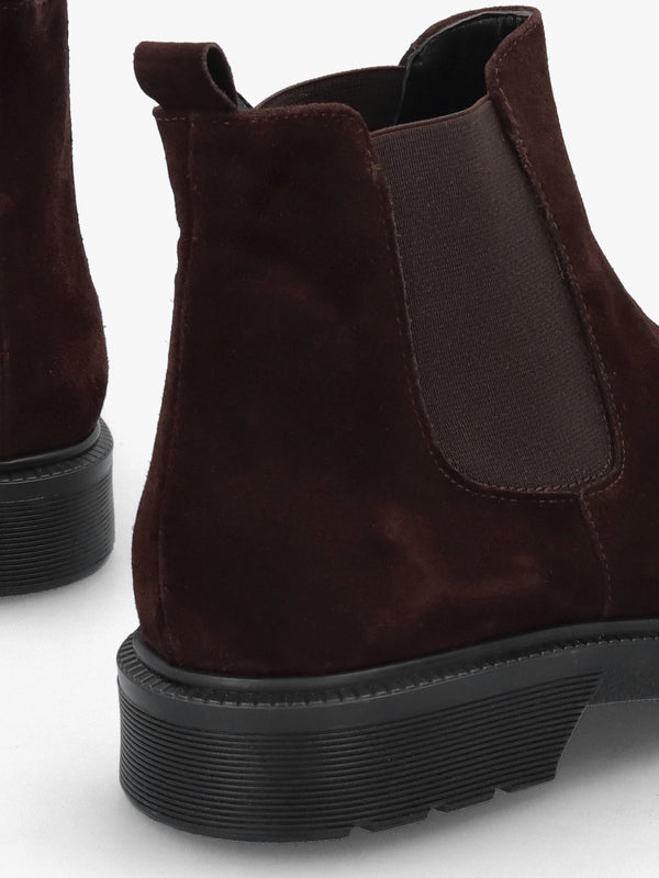 Brown Suede Chelsea Boots