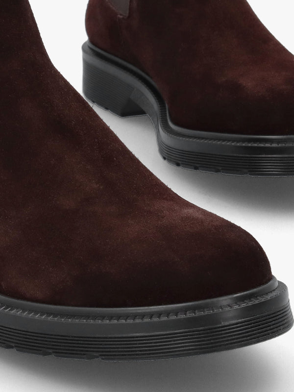 Brown Suede Chelsea Boots