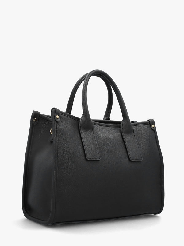 Foxy Nero Debossed Logo Shopper Bag