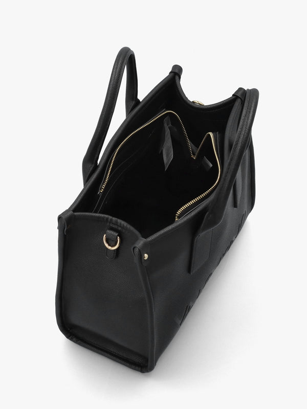 Foxy Nero Debossed Logo Shopper Bag
