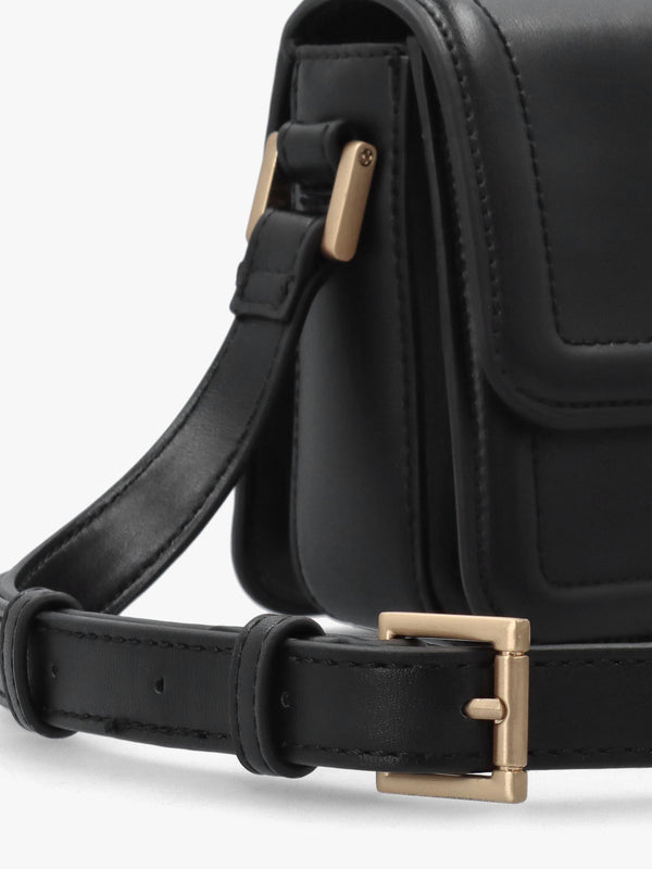 Floren Nero Turn Lock Cross-Body Bag