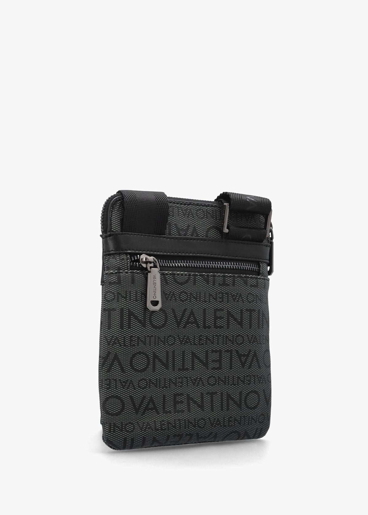 Men’s Billion Grigio Nero Logo Cross-Body Bag