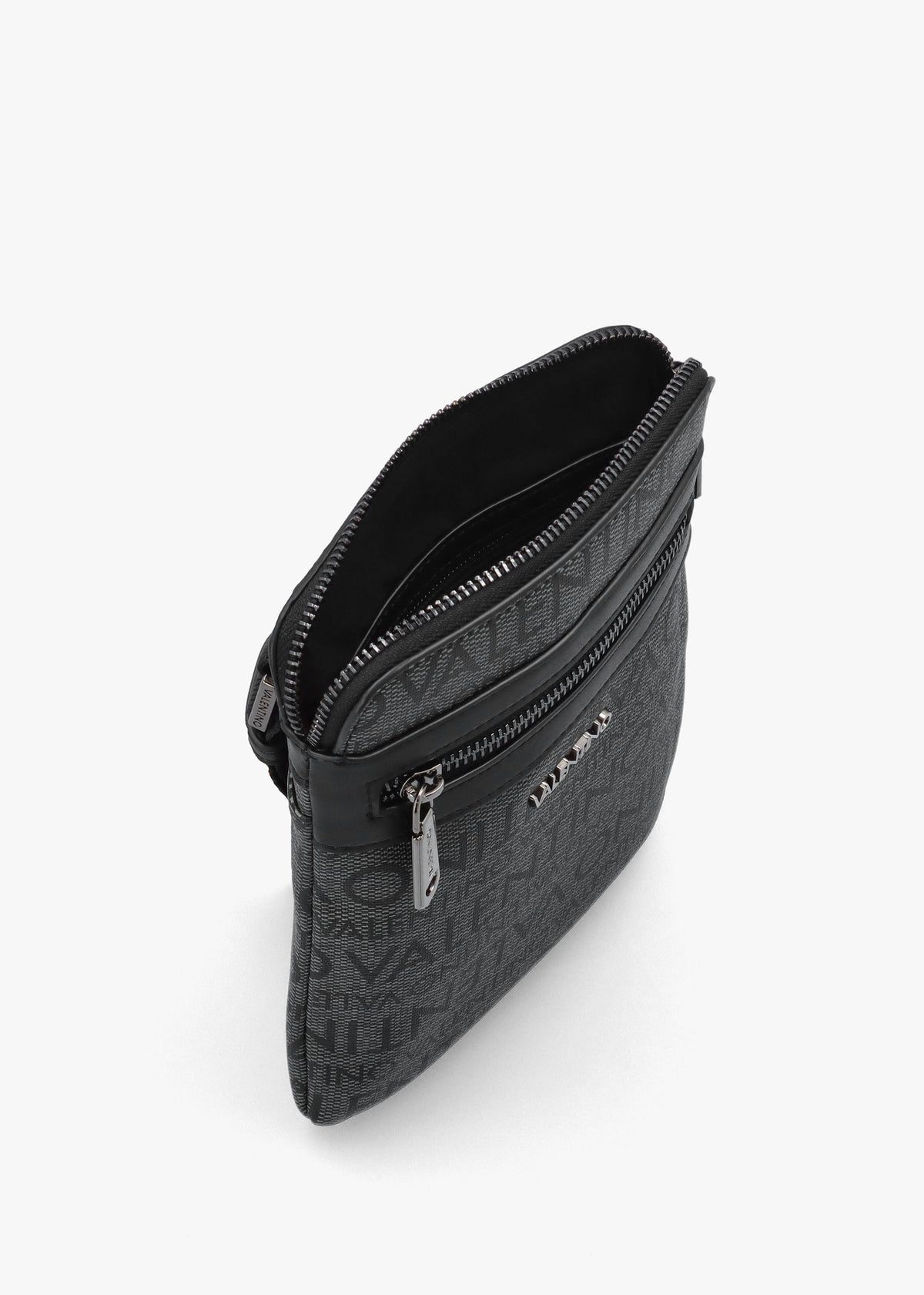 Men’s Billion Grigio Nero Logo Cross-Body Bag