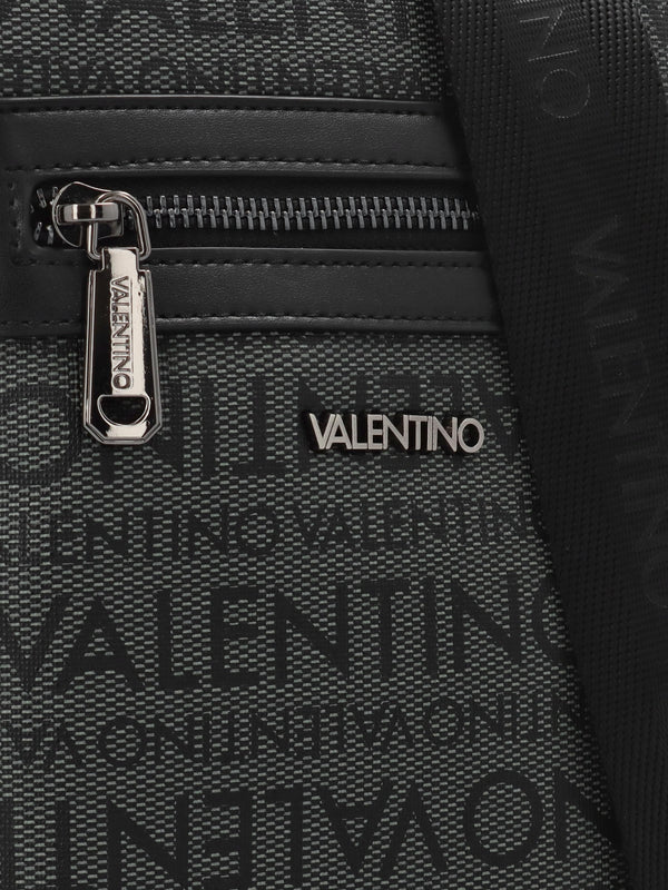 Men’s Billion Grigio Nero Logo Cross-Body Bag