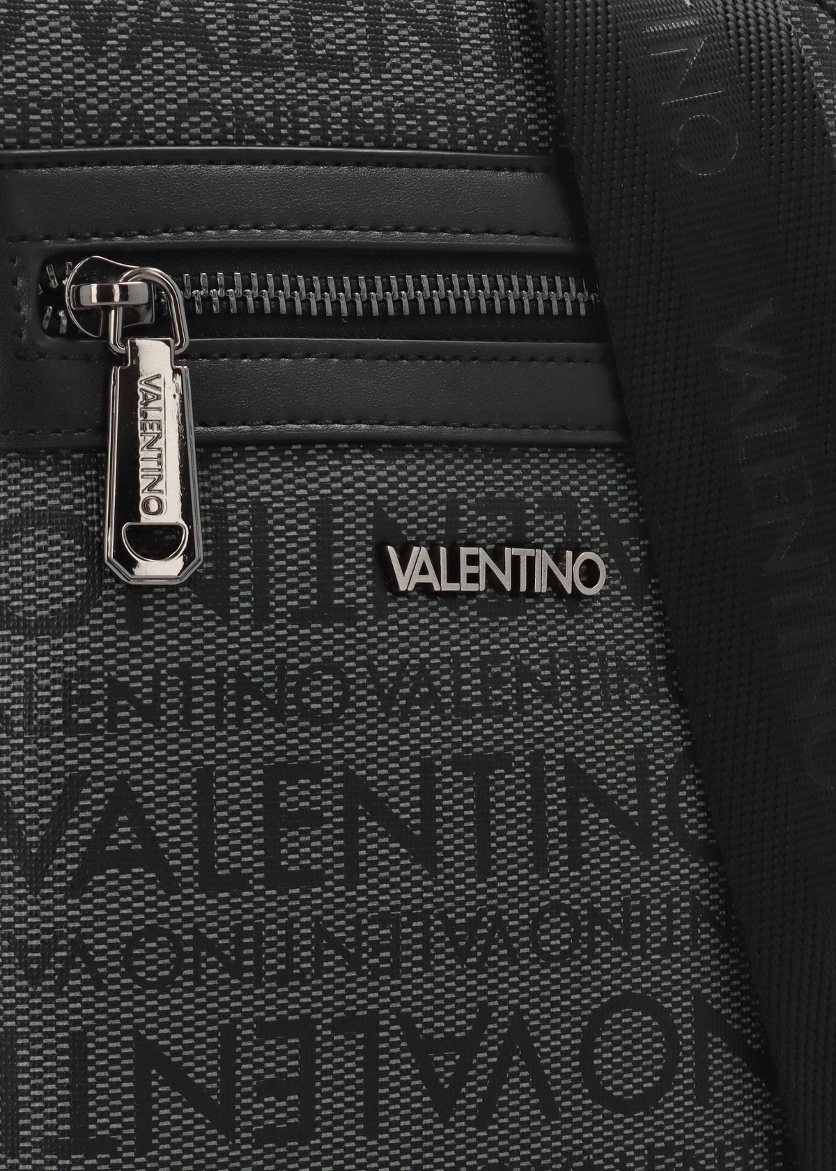 Men’s Billion Grigio Nero Logo Cross-Body Bag