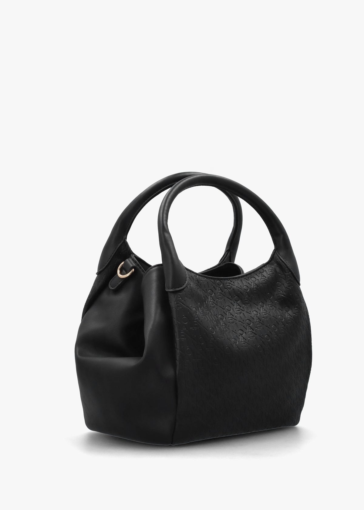 Falak Nero Debossed Logo Shopper Bag