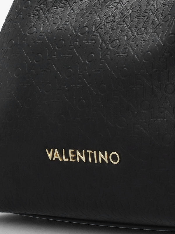 Falak Nero Debossed Logo Shopper Bag