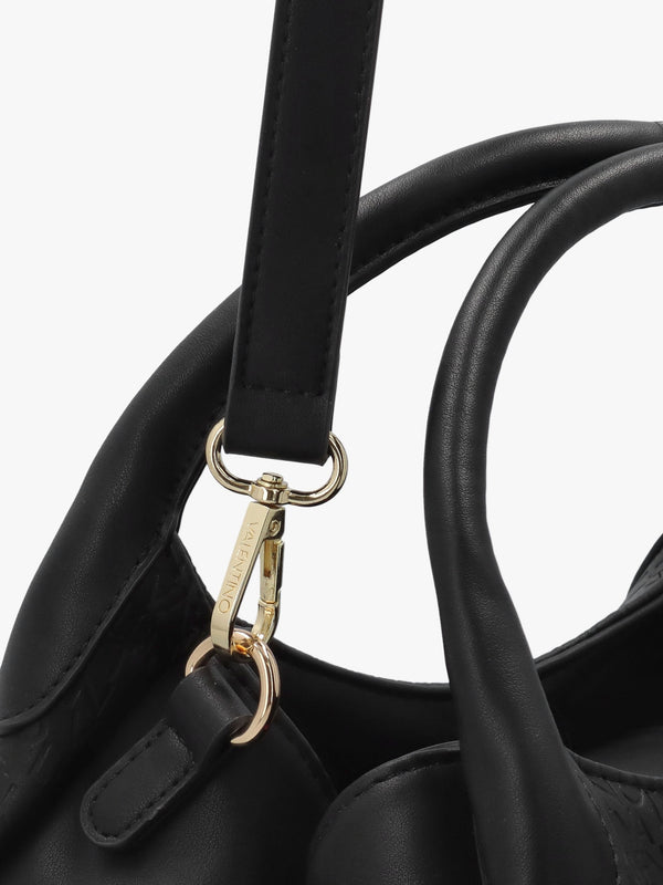 Falak Nero Debossed Logo Shopper Bag