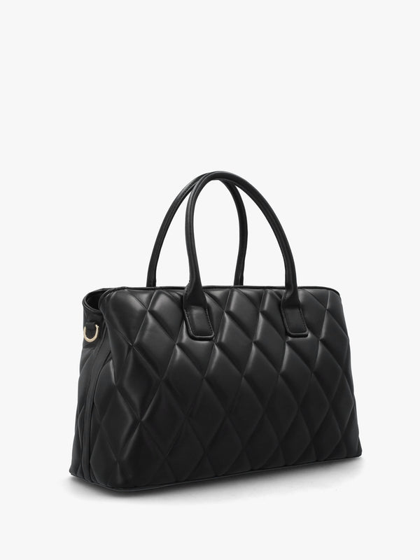 Frisia Nero Quilted Shopper Bag