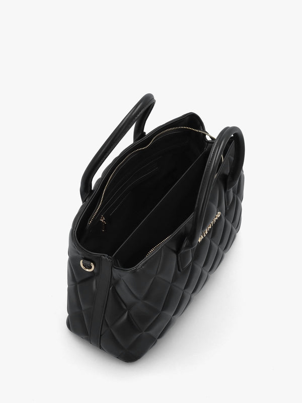 Frisia Nero Quilted Shopper Bag