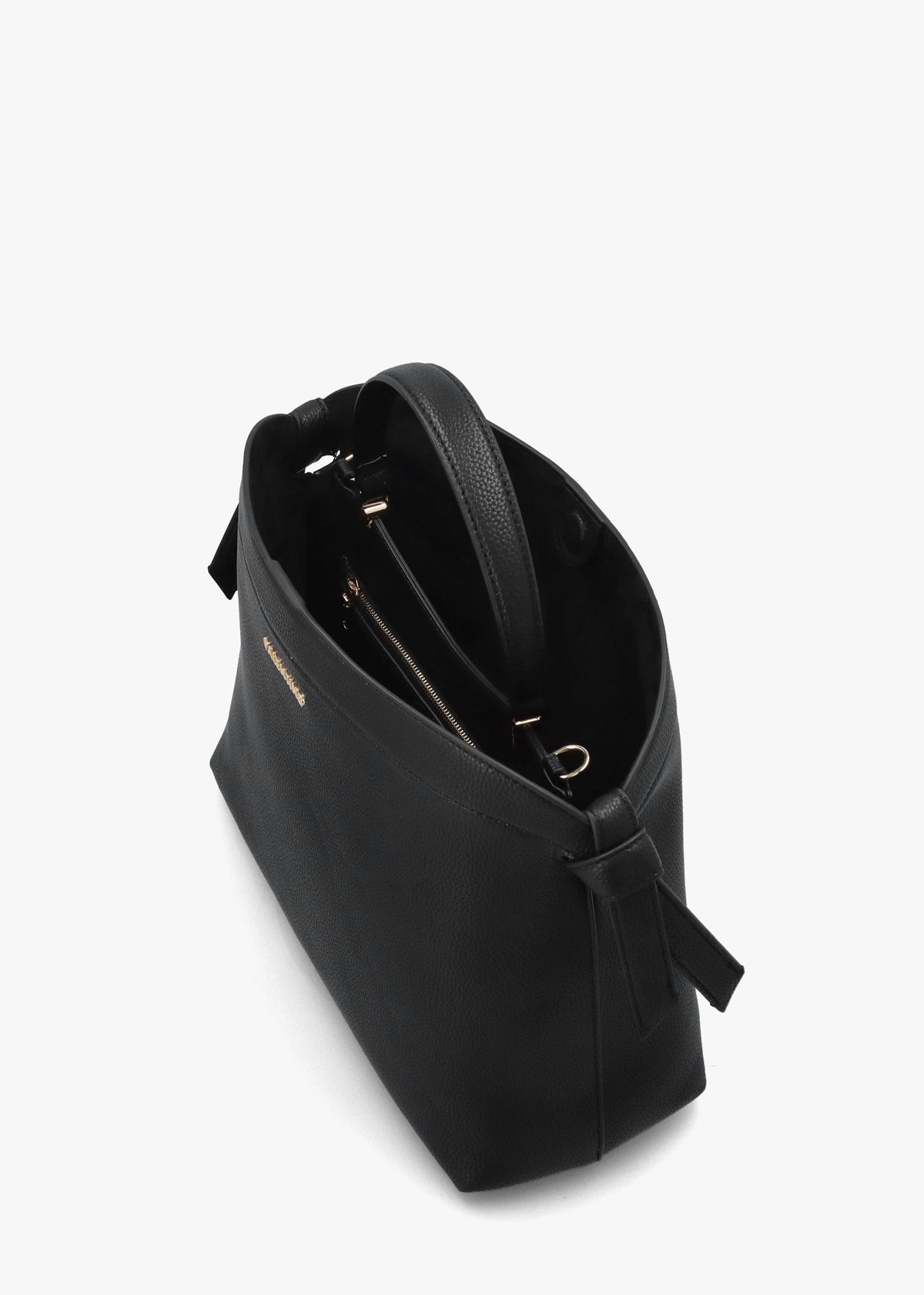 Femke Nero Structured Shopper Bag