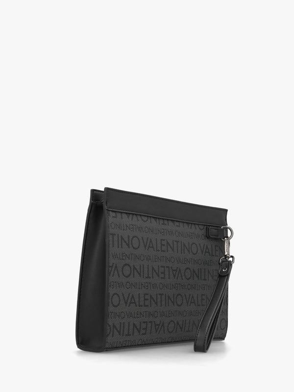 Men’s Billion Grigio Nero Logo Wash Bag