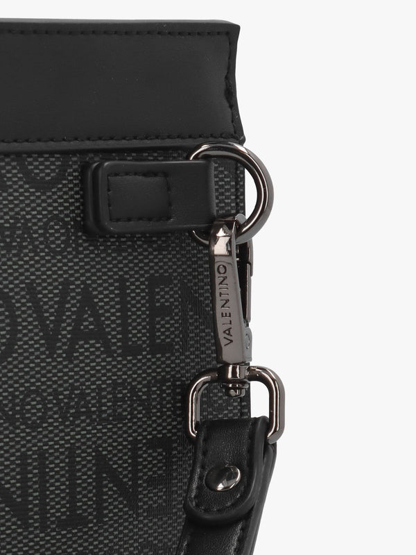Men’s Billion Grigio Nero Logo Wash Bag