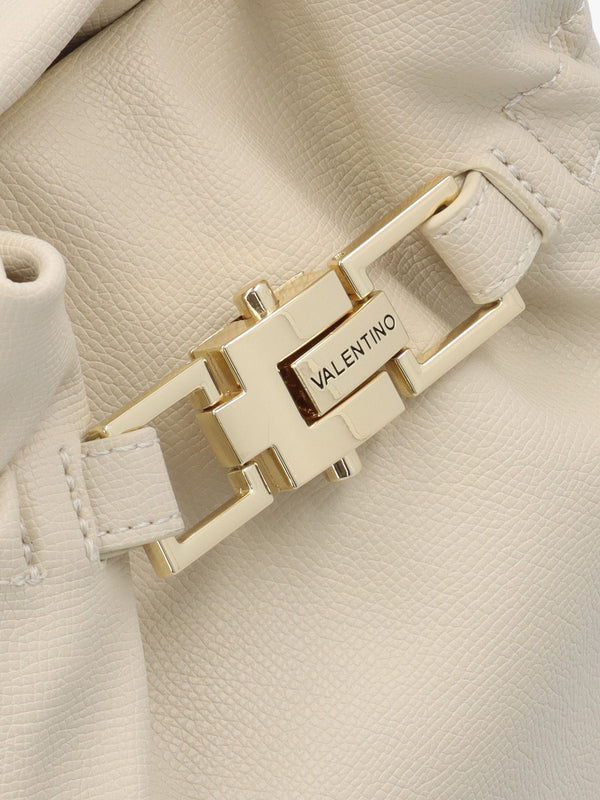 Fedora Ecru Rouched Bucket Bag