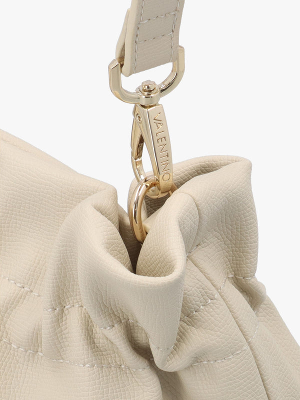 Fedora Ecru Rouched Bucket Bag
