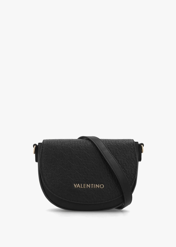Falak Nero Debossed Logo Cross-Body Bag