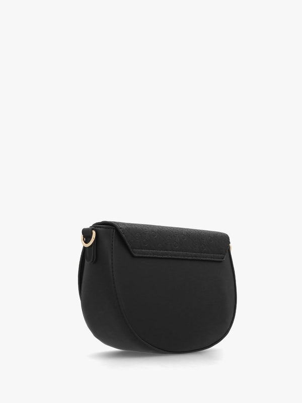 Falak Nero Debossed Logo Cross-Body Bag