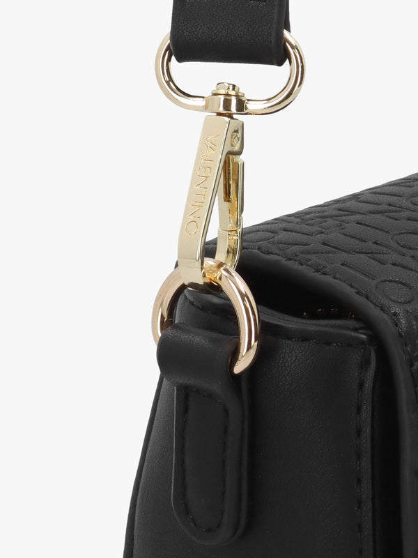 Falak Nero Debossed Logo Cross-Body Bag