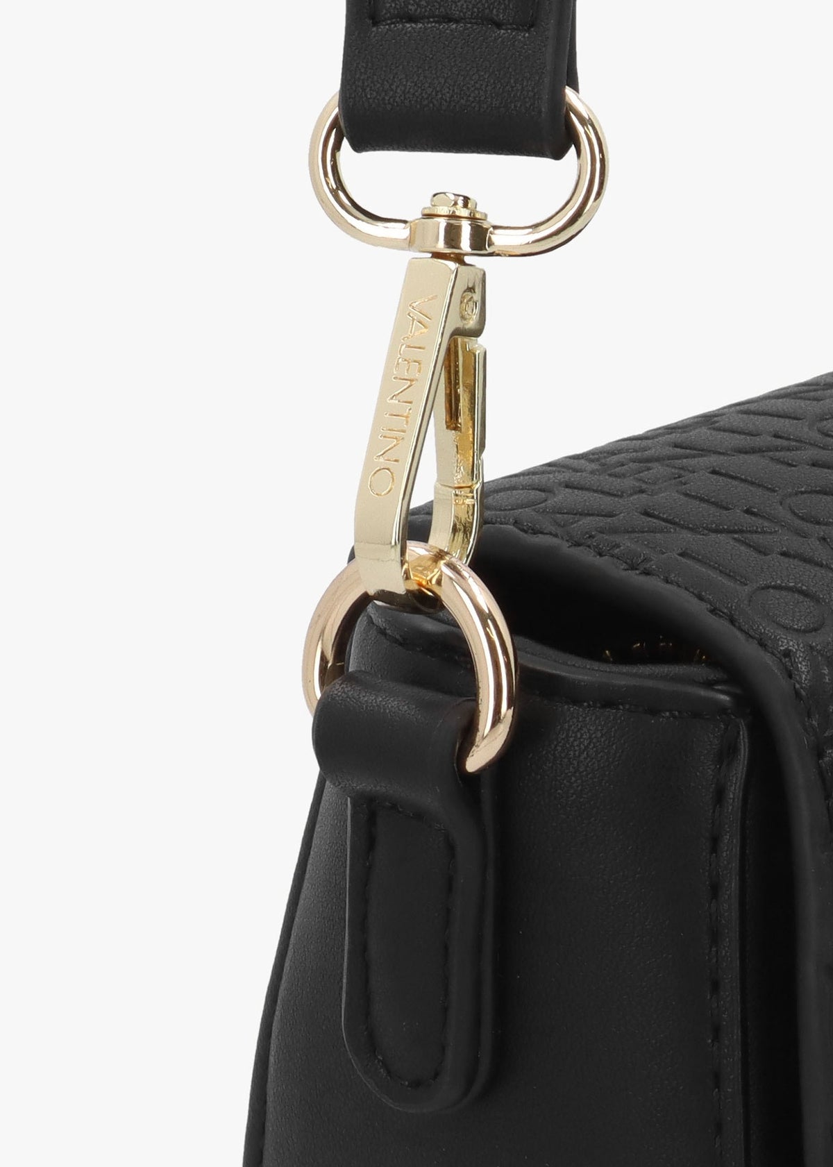 Falak Nero Debossed Logo Cross-Body Bag