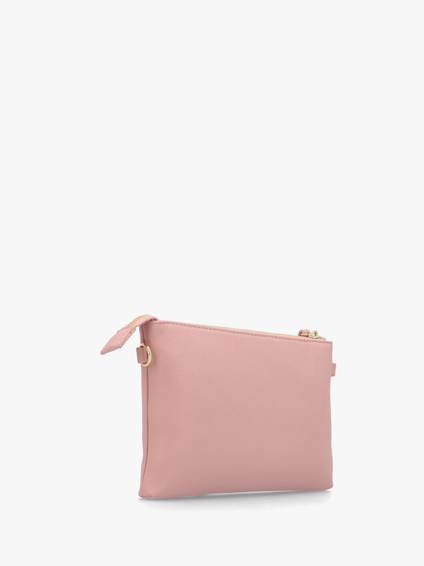 Foxy Cipria Debossed Logo Pochette Bag