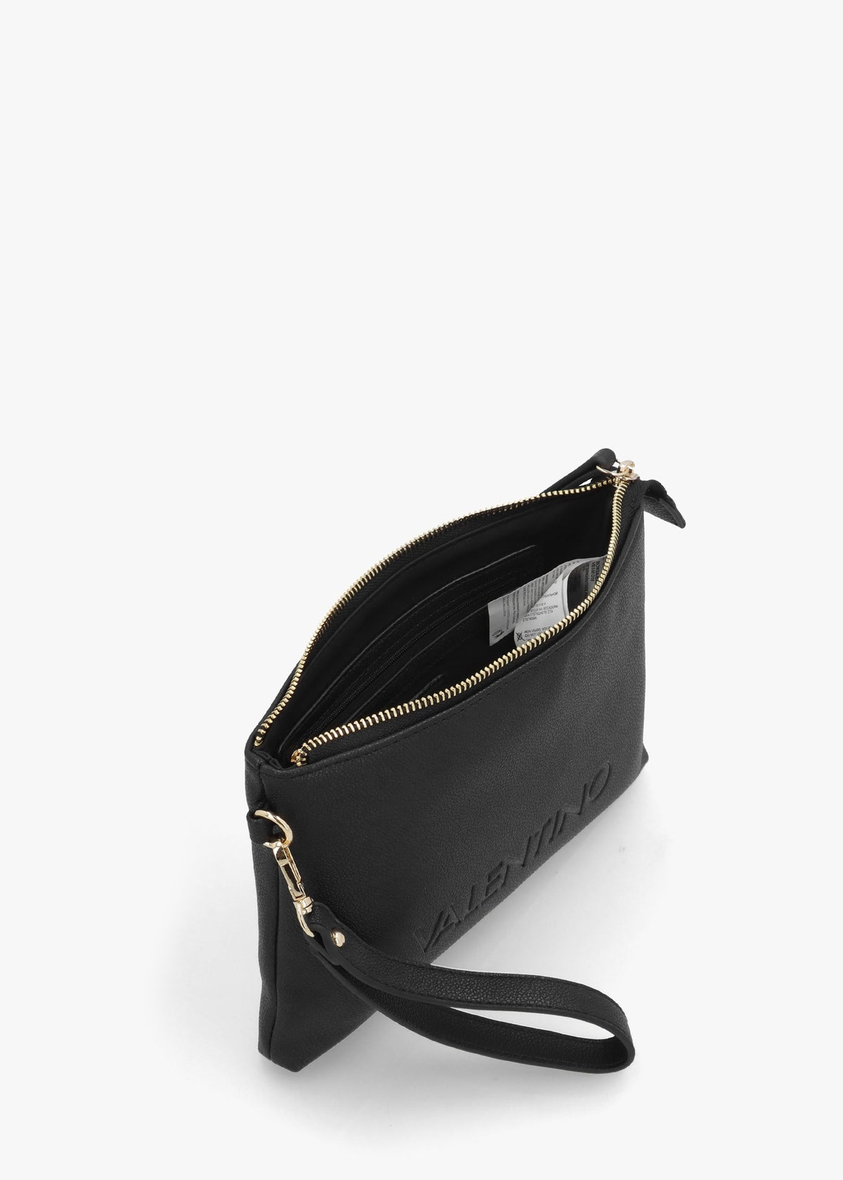Foxy Nero Debossed Logo Pochette Bag