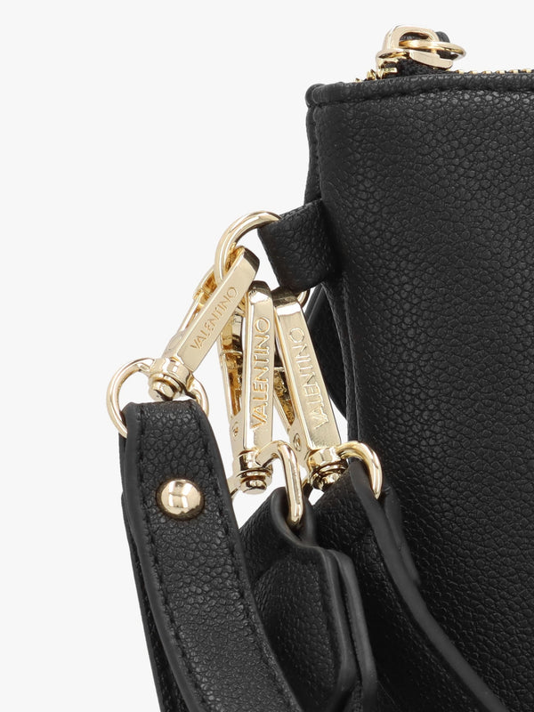 Foxy Nero Debossed Logo Pochette Bag