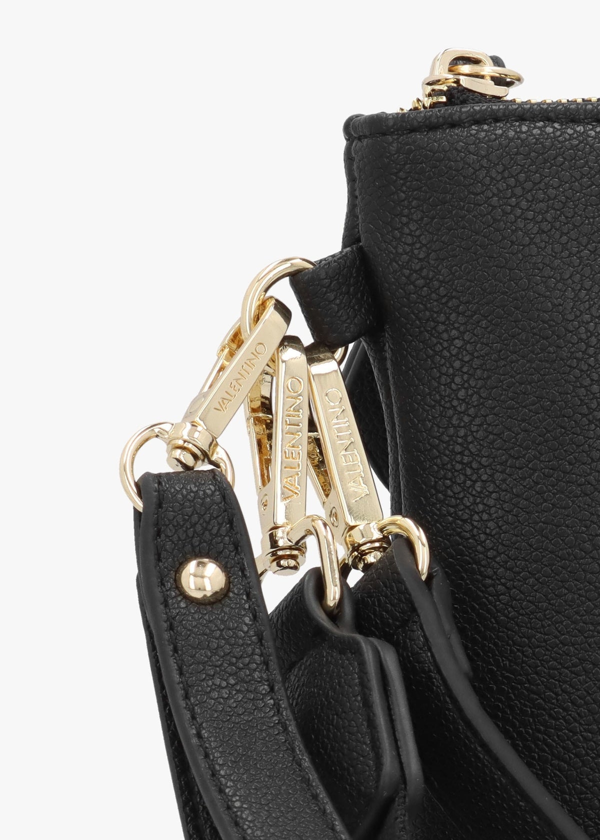Foxy Nero Debossed Logo Pochette Bag